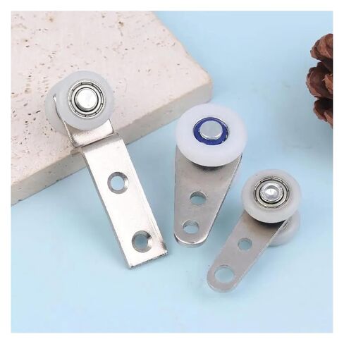 2pcs Curtain Pulleys Sliding Door Pulley Hanging Track Pulley Block for Sliding Door Cabinets Window Hardware(A2) in Kuwait