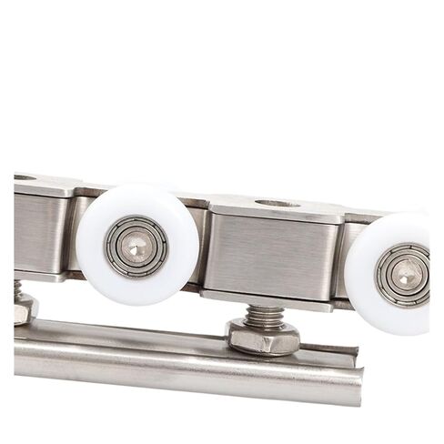 Thickened Stainless Steel Hanging Wheel Sliding Door Track Sliding Door Hanging Wheel Wooden Door Kitchen Balcony Silent Track(4 Rounds,0.5m) in Kuwait