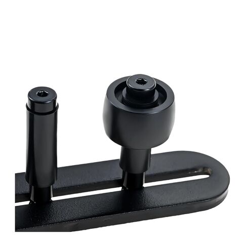 1 Set Quiet Sliding Barn Door Bottom Guide Adjustable Flush Fit Floor Roller with Steel Frame Door Roller Black Roller Sliding in Kuwait