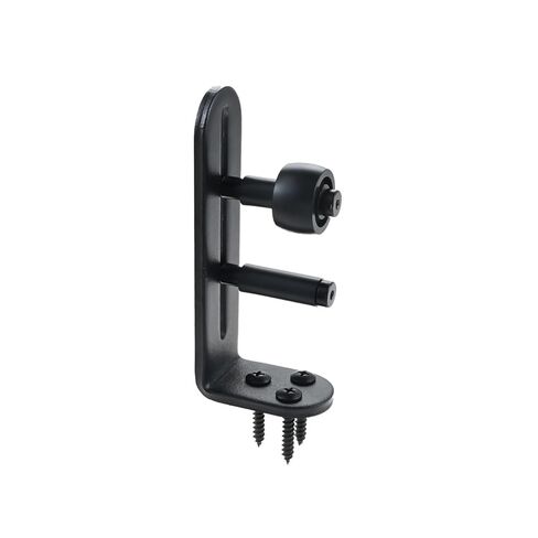 1 Set Quiet Sliding Barn Door Bottom Guide Adjustable Flush Fit Floor Roller with Steel Frame Door Roller Black Roller Sliding in Kuwait