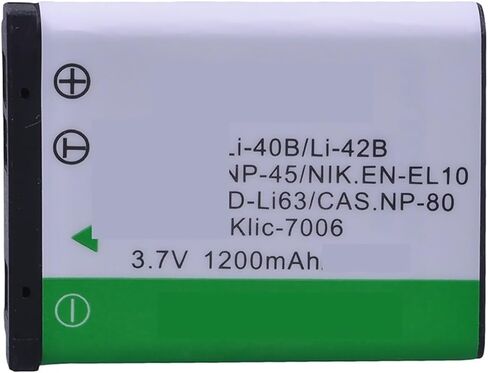 1200 مللي أمبير Li-40B Li-42B NP-45SLED شاحن مزدوج Li 40B NP-45 NP 45A EN-EL10(2 قطعة B) in Kuwait