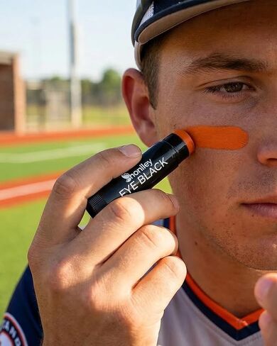 Dark Orange Eye Black Stick for Sport，Anti-Glare EyeBlack Baseball Football Softball Lacrosse Accessories, Waterproof Last All Game, High Pigmented，Smooth Application in Kuwait