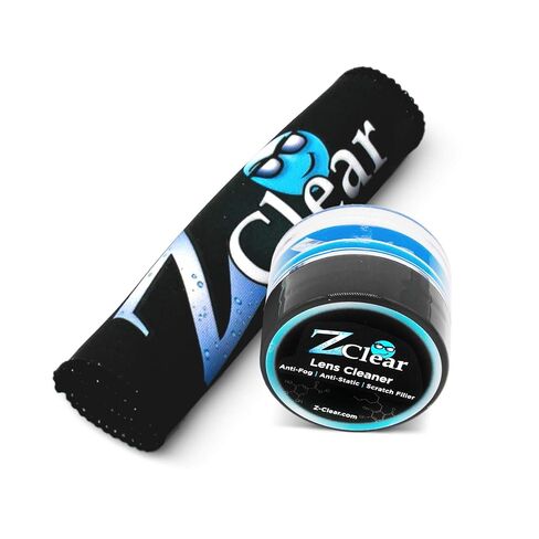 منظف ​​العدسات ومعجون مضاد للضباب للنظارات والأقنعة — Z Clear | ينظف بعمق ويبقى خاليًا من الضباب لمدة 1-3 أيام | التزلج، التزلج على الجليد، الغوص، حاجب الدراجة النارية | آمن على جميع الطلاءات | خالي من الكحول | صنع في الولايات المتحدة الأمريكية in Kuwait