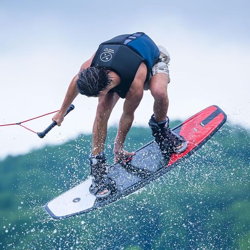 Hyperlite Motive Wakeboard + Frequency Bindings Wakeboard Package - Perfect for Beginner to Intermediate Riders - Board Size (134 cm) in Kuwait