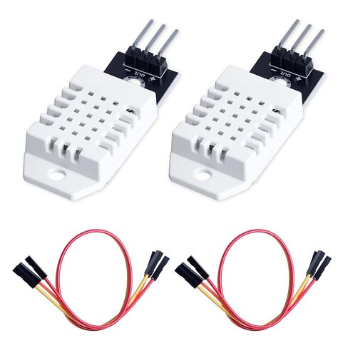 DHT22 Digital Temperature and Humidity Sensor AM2302 Sensors Module with Cable for Electronic Practice DIY Replace SHT11 SHT15 (Pack of 2pcs) in Kuwait