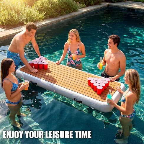 Inflatable Gangway for Boats and Yachts, 6.56 ft Gangway for Boat Dock, Portable, Durable PVC, Non-Slip Surface, Stainless Steel D-Rings, for Sport Yacht Dock Water Platform in Kuwait