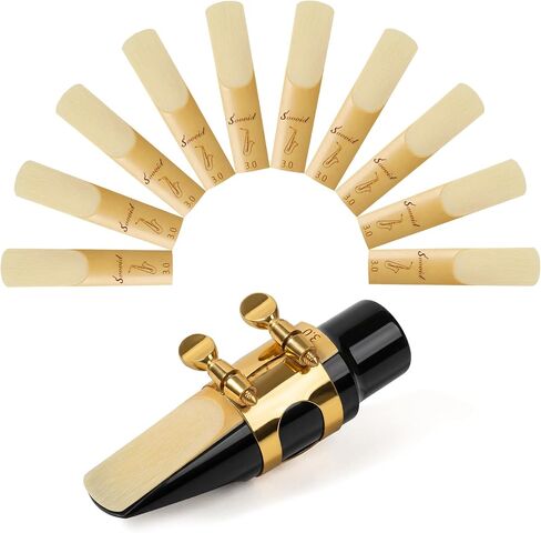Alto Saxophone Reeds 10 Pack, Traditional Sax Reeds, Rich and Stable Tone, Perfect for Beginners, Students, Performers and Daily Practice, Strength 2.5 in Kuwait