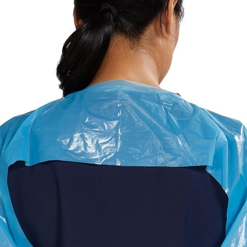 McKesson Disposable Polyethylene Film Protective Procedure Gown Blue One Size Fits Most 75 per Case in Kuwait