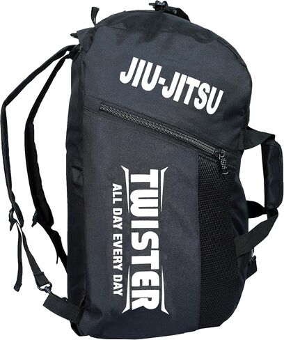 حقيبة ظهر وحقيبة ظهر من القماش الخشن جيو جيتسو | حقيبة صالة الألعاب الرياضية BJJ والكاراتيه للفنون القتالية | حقيبة ظهر رياضية قابلة للتحويل للتدريب والسفر in Saudi Arabia