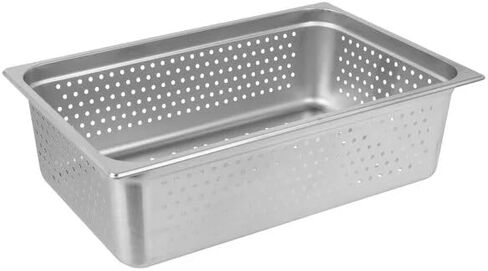[CASE OF 6] Full Size 6" Deep Anti-Jam Perforated Stainless Steel Steam Table/Hotel Pan - 24 Gauge in Kuwait