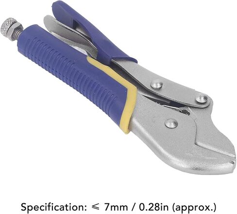 Hose Pinch Off Pliers, C45 Steel Heavy Duty Sheet Metal Clamp Tool, Equipped with 7mm Straight Jaw Locking Pliers, Large Clamping Force for Sealing Copper Pipes in Kuwait