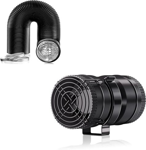 Hon&Guan 3 Inch Boat Blower Fan with 3 inch 16 FT Long Air Ducting, Heavy-Duty Four-Layer Protection Dryer Vent Hose in Kuwait