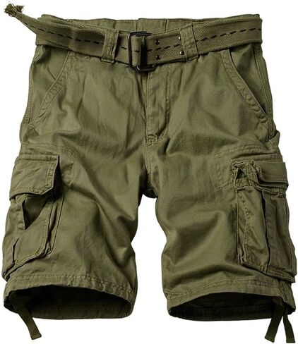 شورتات البضائع CAMO للرجال القطن غير الرسمي في الهواء الطلق في الهواء الطلق مريحة ملائمة مع الجيوب متعددة in Kuwait