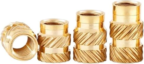 Brass Female Knurled Threaded Set Insert Nut for 3D Print Hot Melt(Length 3.6mm,M3xOD5.0 (50Pcs)) in Kuwait