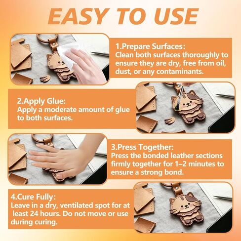 Leather Glue 120ML/4OZ,Leather Repair Cement with Brush,Professional Leather Adhesive for Repairing Leather Sofa,Shoes,Bags,Jackets,Furniture,Waterproof Flexible High Strength in Kuwait