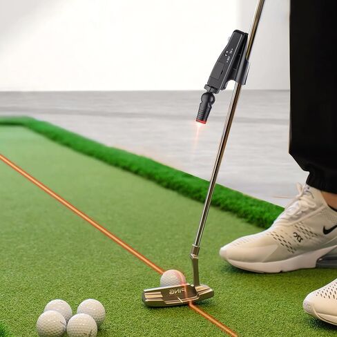Indoor Golf Putting Training Aid with Two Modes, Alignment Tool for Precision Putting, Red Line Putting Trainer, Cool Golf Gift for Golfers in Kuwait