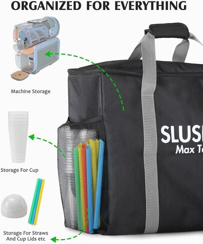 Tiga Carrying Bag for Ninja Slushie Max FS605 and XL FS601 Series, Travel Cover for Ninja Slushi Machine, Hand Carry Tote Storage Bag for FS605 and FS601 Accessories in Kuwait