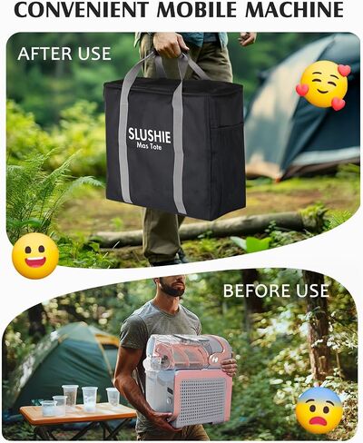 Tiga Carrying Bag for Ninja Slushie Max FS605 and XL FS601 Series, Travel Cover for Ninja Slushi Machine, Hand Carry Tote Storage Bag for FS605 and FS601 Accessories in Kuwait