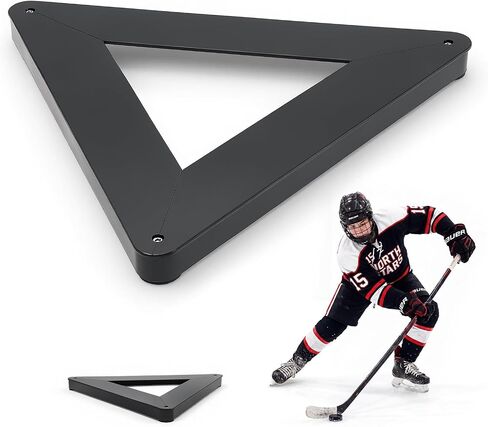 VEVOR Triangle Hockey Passer, Heavy-Duty Multi-Angle Rebounder, Hockey Passing Aid, Passing & Stick Handling Trainer, Off-Ice & On-Ice Portable Equipment, Help Improve Puck Control & Shooting in Kuwait