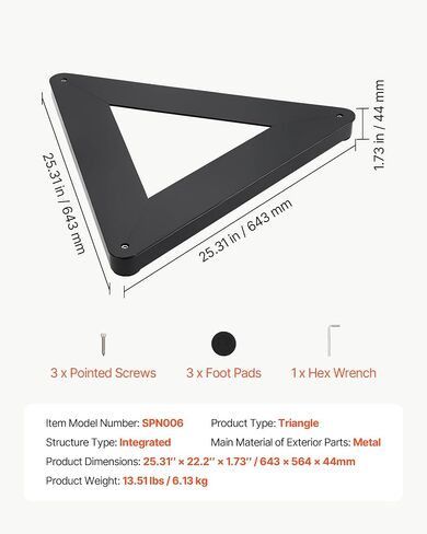 VEVOR Triangle Hockey Passer, Heavy-Duty Multi-Angle Rebounder, Hockey Passing Aid, Passing & Stick Handling Trainer, Off-Ice & On-Ice Portable Equipment, Help Improve Puck Control & Shooting in Kuwait