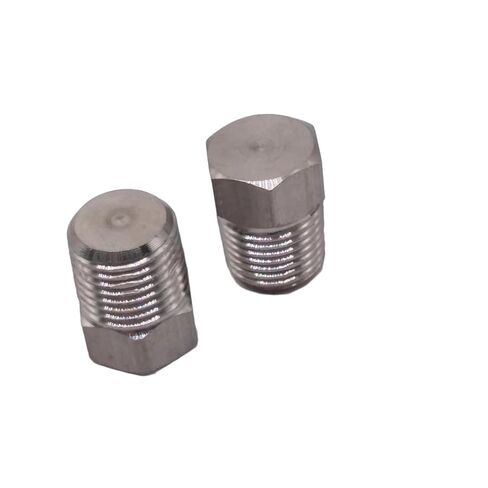 2pcs 1/8" NPT Male 304 Stainless Steel Cast Pipe Fitting Hex Head Plug in Saudi Arabia