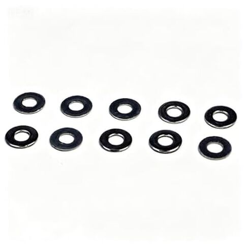 100pcs M2 2mm x 5mm x 0.5mm Metric Flat Washer Washers Zinc Plated in Saudi Arabia