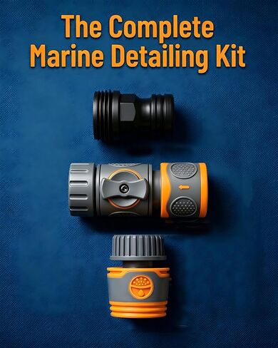 من أجل Yamaha Quick Connect Flush Kit للوحات الخارجية ذات 4 أشواط 8-425hp وWaveRunner/Jet Ski محول تدفق سريع التحرير العالمي لخرطوم الحديقة، سهل تنظيف المحرك بالملح والرمل، بدون بدء تشغيل المحرك in Kuwait
