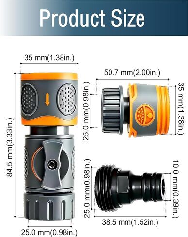 من أجل Yamaha Quick Connect Flush Kit للوحات الخارجية ذات 4 أشواط 8-425hp وWaveRunner/Jet Ski محول تدفق سريع التحرير العالمي لخرطوم الحديقة، سهل تنظيف المحرك بالملح والرمل، بدون بدء تشغيل المحرك in Kuwait