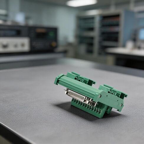 DB25 Male to Female DIN Rail Terminal Block, D-Sub 25-Pin Board with Screw Terminals, FR-4 PCB Wiring, 0.7A in Kuwait