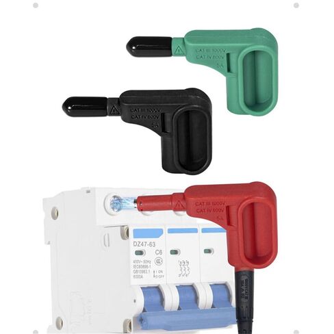 Instrument Parts Accessories for 3PCS Magnetic Head Terminal Block with 4mm Banana Plug for Fast Solder- Connection Durability CAT III 1000V & 500V Safety Standards for Universal Multimeter Usage in Kuwait