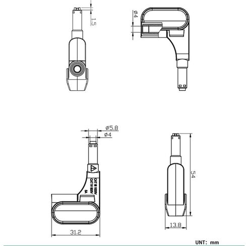 Instrument Parts Accessories for 3PCS Magnetic Head Terminal Block with 4mm Banana Plug for Fast Solder- Connection Durability CAT III 1000V & 500V Safety Standards for Universal Multimeter Usage in Kuwait