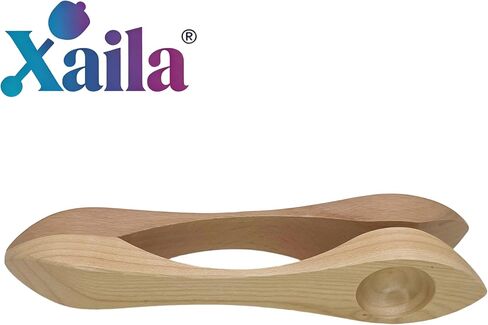 Xaila Handmade Wooden Musical Spoons – 9 Inch Traditional Percussion Instrument with Authentic Folk Sound, Irish Celtic Rhythm Sticks | Unique Gift for Music Lovers, Beginners in Kuwait
