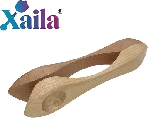 Xaila Handmade Wooden Musical Spoons – 9 Inch Traditional Percussion Instrument with Authentic Folk Sound, Irish Celtic Rhythm Sticks | Unique Gift for Music Lovers, Beginners in Kuwait