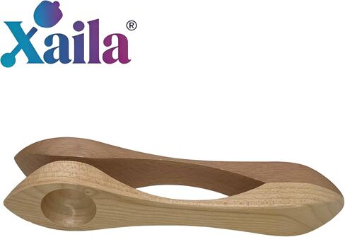 Xaila Handmade Wooden Musical Spoons – 9 Inch Traditional Percussion Instrument with Authentic Folk Sound, Irish Celtic Rhythm Sticks | Unique Gift for Music Lovers, Beginners in Kuwait
