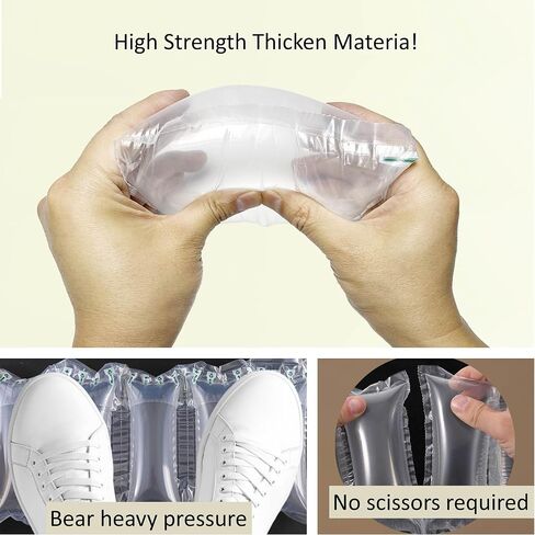 Packing Air pillows for Shipping With Pump 500 Count, 3.54"x7.87" Packaging Air Bags Box Filler, Purse Stuffing to Keep Shape, Business Packing Materials for Moving, Alternative to Packing Peanuts in Kuwait