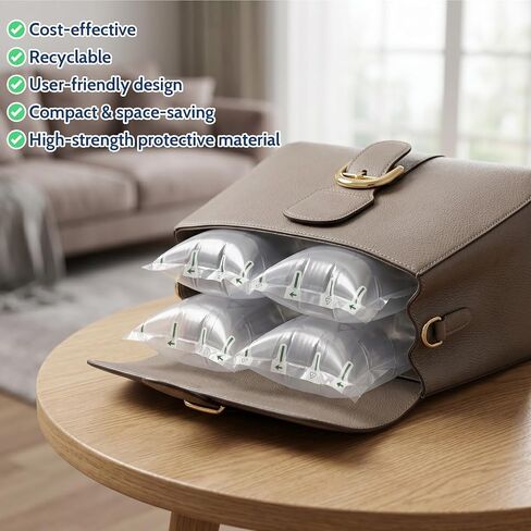 Avxdbr Air Pillows for Shipping 150 Count 4.72" X 7.87" Inflatable Air Bags with Pump Inflatable Shipping Supplies for Packaging Moving Box Filler Purse Shaper Alternative to Packing Peanuts in Kuwait
