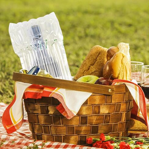 Wine Bottle Protector Travel Bags, 100 Pack Inflatable Air Column Packaging Bubble Cushion Wrap for Suitcase Luggage Airplane, Safety Shipping in Kuwait