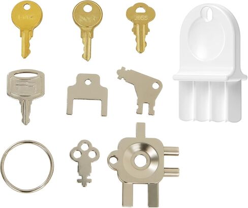 12-in-1 Dispenser Key Set - for Most Popular Paper Towel, Toilet Paper & Soap Dispensers,Universal Dispenser Keys Replacement，9pcs in Kuwait