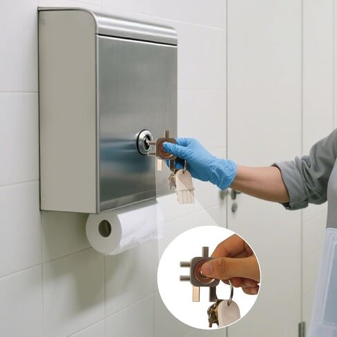 12-in-1 Dispenser Key Set - for Most Popular Paper Towel, Toilet Paper & Soap Dispensers,Universal Dispenser Keys Replacement，9pcs in Kuwait