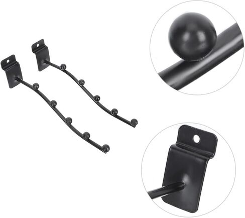 Vaguelly 2pcs Flute Hanger Rack Sturdy Groove Wall Mount Holder Space-Saving Design for Woodwind Instruments for Display and Storage of Flutes in Kuwait