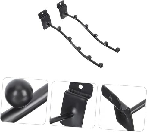 Vaguelly 2pcs Flute Hanger Rack Sturdy Groove Wall Mount Holder Space-Saving Design for Woodwind Instruments for Display and Storage of Flutes in Kuwait