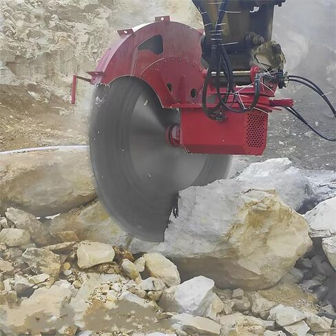 Heavy Load Hydraulic Rock Saw, High Elastic Blade Hydraulic Rock Saw Excavator Attachment for Limestone Cutting, Granite Mining and Foundation Construction in Kuwait