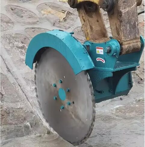 High Torque Hydraulic Rock Saw Excavator Attachment, Multi-Disk Hydraulic Rock Saw for Marble Stone Cutting, Limestone Quarrying and Hardstone Trenching in Kuwait