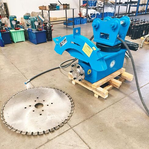 High Torque Hydraulic Rock Saw Excavator Attachment, Multi-Disk Hydraulic Rock Saw for Marble Stone Cutting, Limestone Quarrying and Hardstone Trenching in Kuwait
