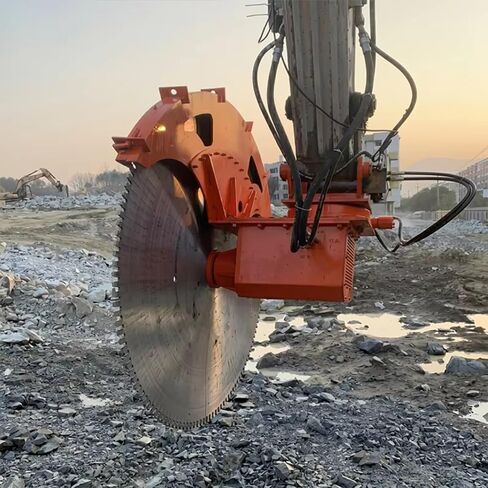 High Torque Hydraulic Rock Saw Excavator Attachment, Multi-Disk Hydraulic Rock Saw for Marble Stone Cutting, Limestone Quarrying and Hardstone Trenching in Kuwait
