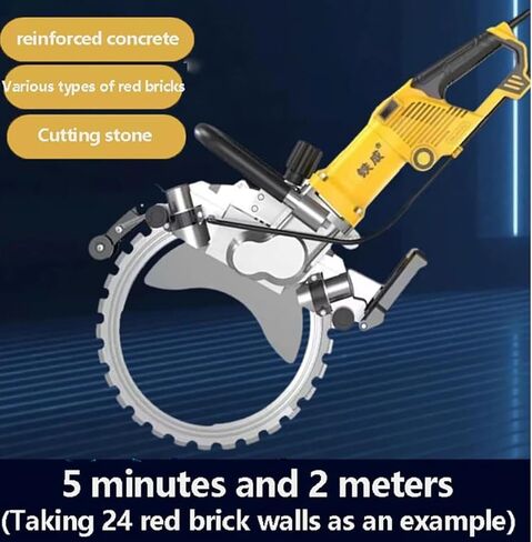 5000W-Concrete-Ring-Saw,3000Rpm-Handheld-Ring-Saw-Wall-Cutting-Machine,29Cm-Brushless-Toroidal-Electric-Concrete-Saw-Reinforced-Iron-Concrete-Cutting in Kuwait
