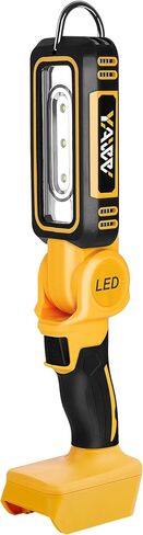 مصباح عمل LED لاسلكي لبطارية ميلووكي، مستويين قابلان للتعديل حتى 1000 لومن مع حماية من الجهد المنخفض، إضاءة بزاوية واسعة تدور 140 درجة لورشة العمل والتخييم وفي الهواء الطلق in Kuwait