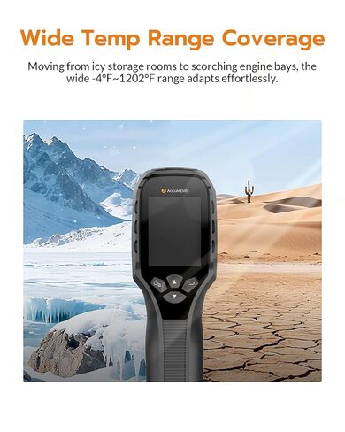 GT24S Thermal Camera with Thermometer Mode, 320×240 UIRA-IR Enhanced Resolution, 256×192 Native IR, HVAC & Electrical Thermal Imaging Camera with Temp Alarm, -4°F~1202°F, NETD < 40 mK, 25Hz in Kuwait