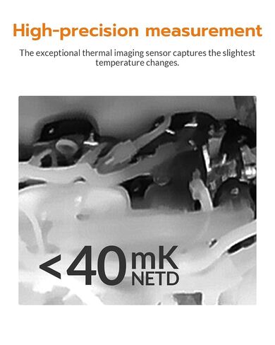 GT24S Thermal Camera with Thermometer Mode, 320×240 UIRA-IR Enhanced Resolution, 256×192 Native IR, HVAC & Electrical Thermal Imaging Camera with Temp Alarm, -4°F~1202°F, NETD < 40 mK, 25Hz in Kuwait
