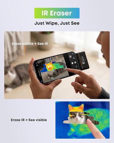 Thermal Master P4 Android Dual-Lens Thermal Camera, 512×384 X³ IR Resolution, Thermal Imager with IR Eraser | -4°F to 1112°F Range, 0.035°C Sensitivity, 15× Digital Zoom, AI Alignment, Ideal for HVAC & Electrical in Kuwait